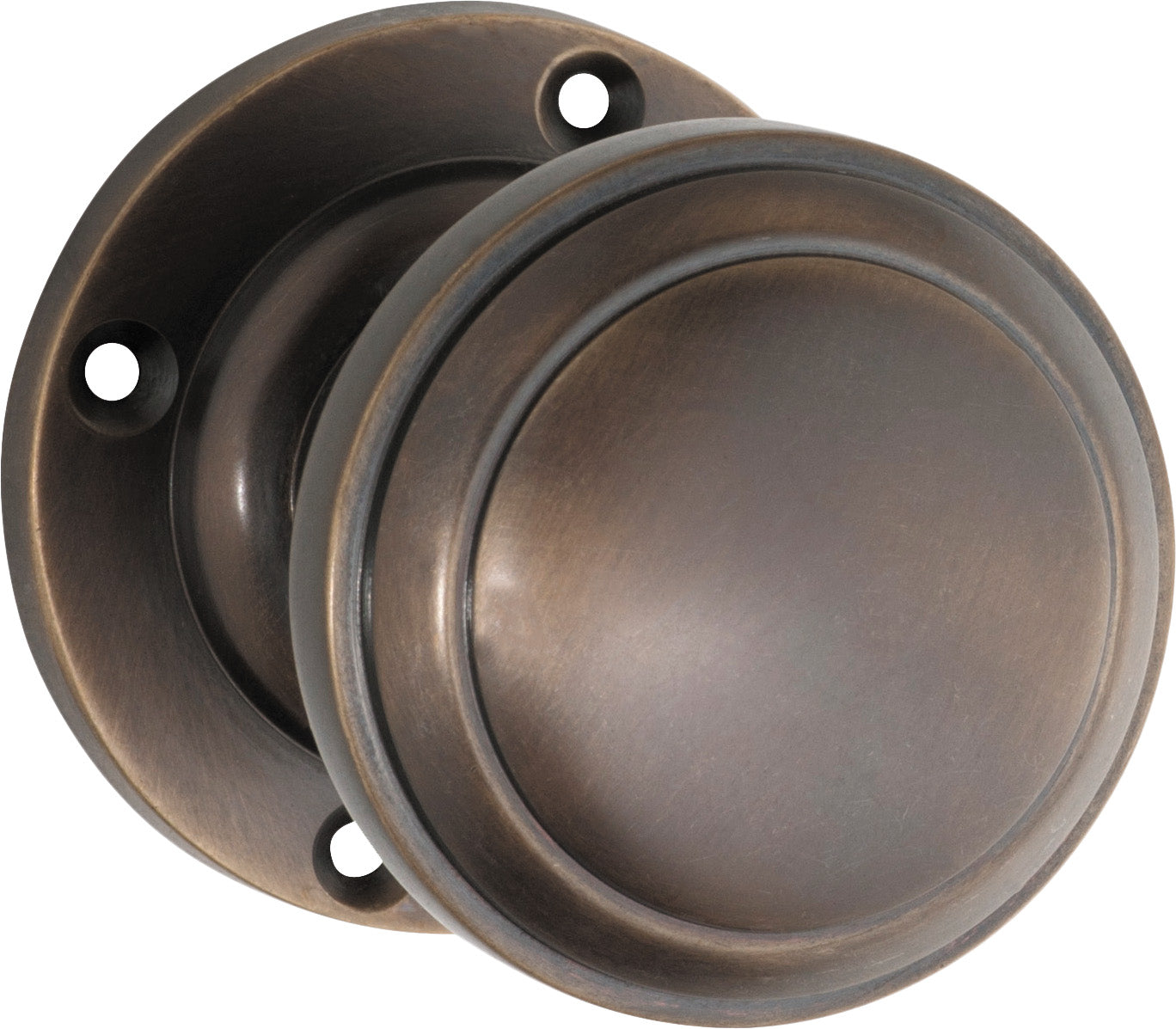 Milton Knob - Round Rose Antique Brass / Passage