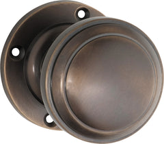 Milton Knob - Round Rose Antique Brass / Passage