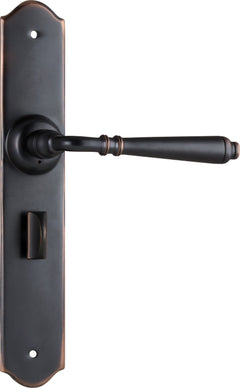 Reims Lever - Long Backplate Antique Copper / Privacy | Privacy