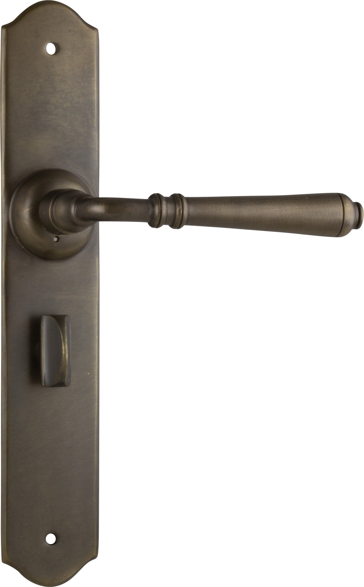Reims Lever - Long Backplate Antique Brass / Privacy | Privacy
