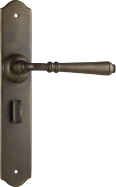 Reims Lever - Long Backplate Antique Brass / Privacy | Privacy