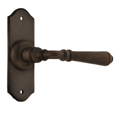 Reims Lever - Short Backplate Antique Brass / Latch | Passage