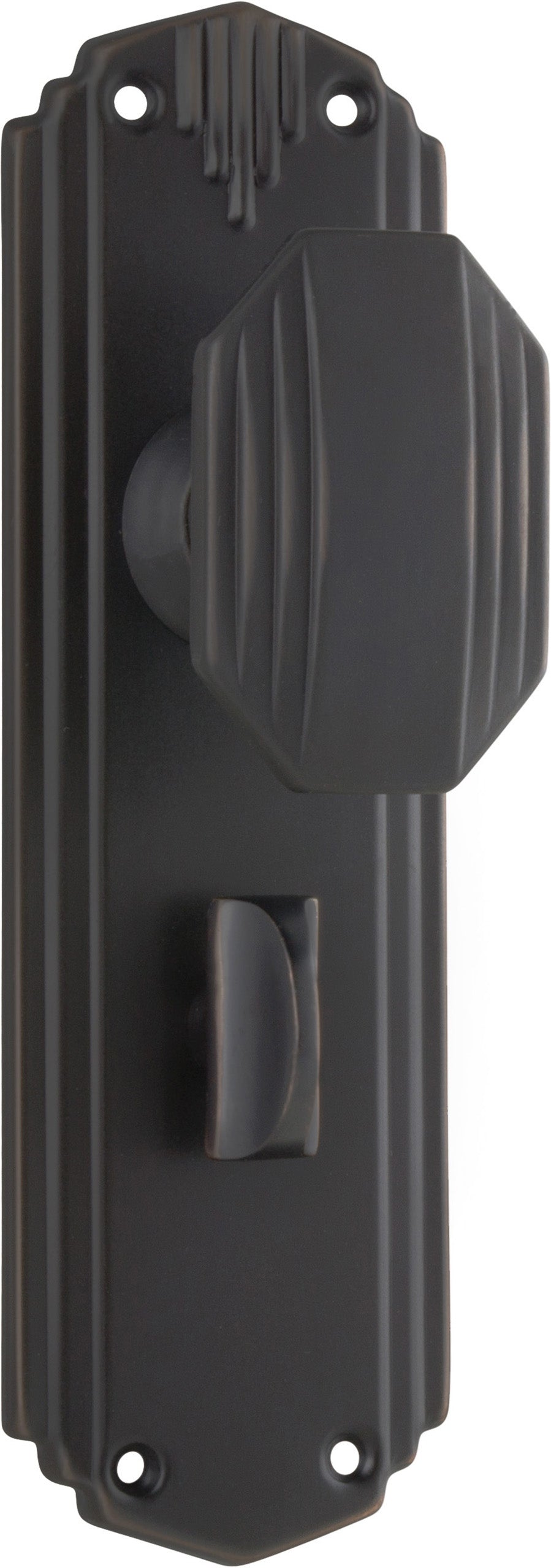 Napier Art Deco Door Knob - Long Backplate