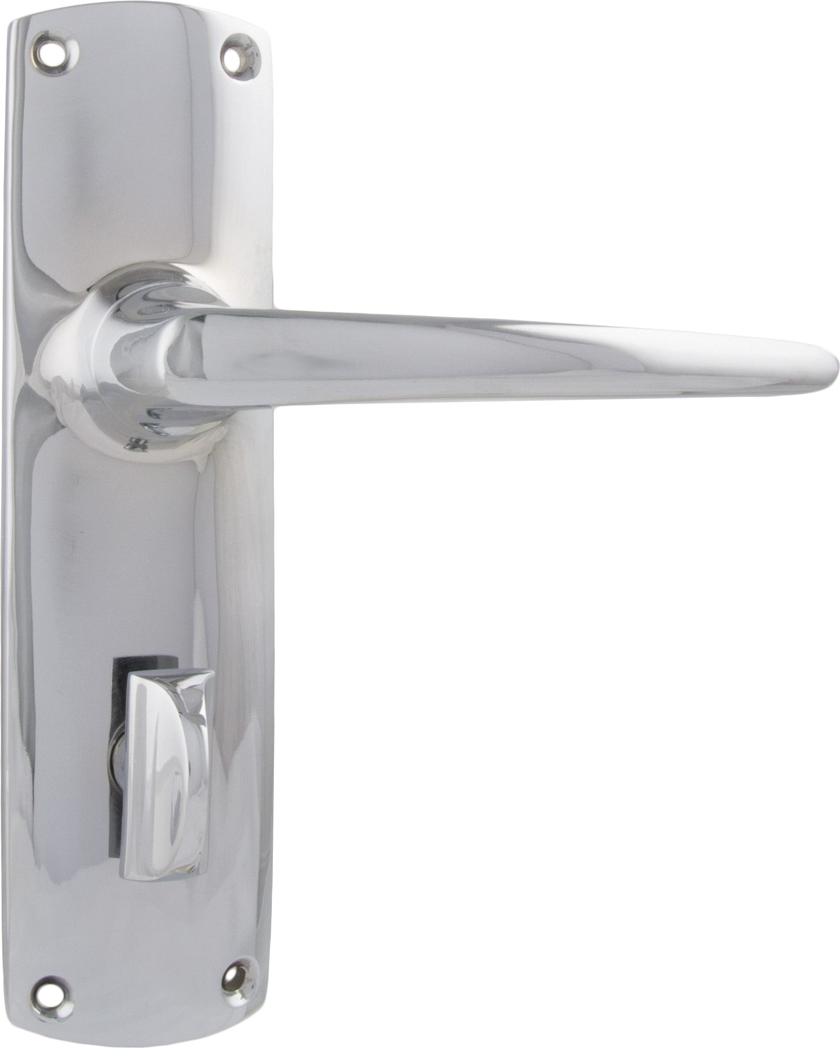Retro Lever - Long Backplate Chrome Plated / Privacy | Privacy