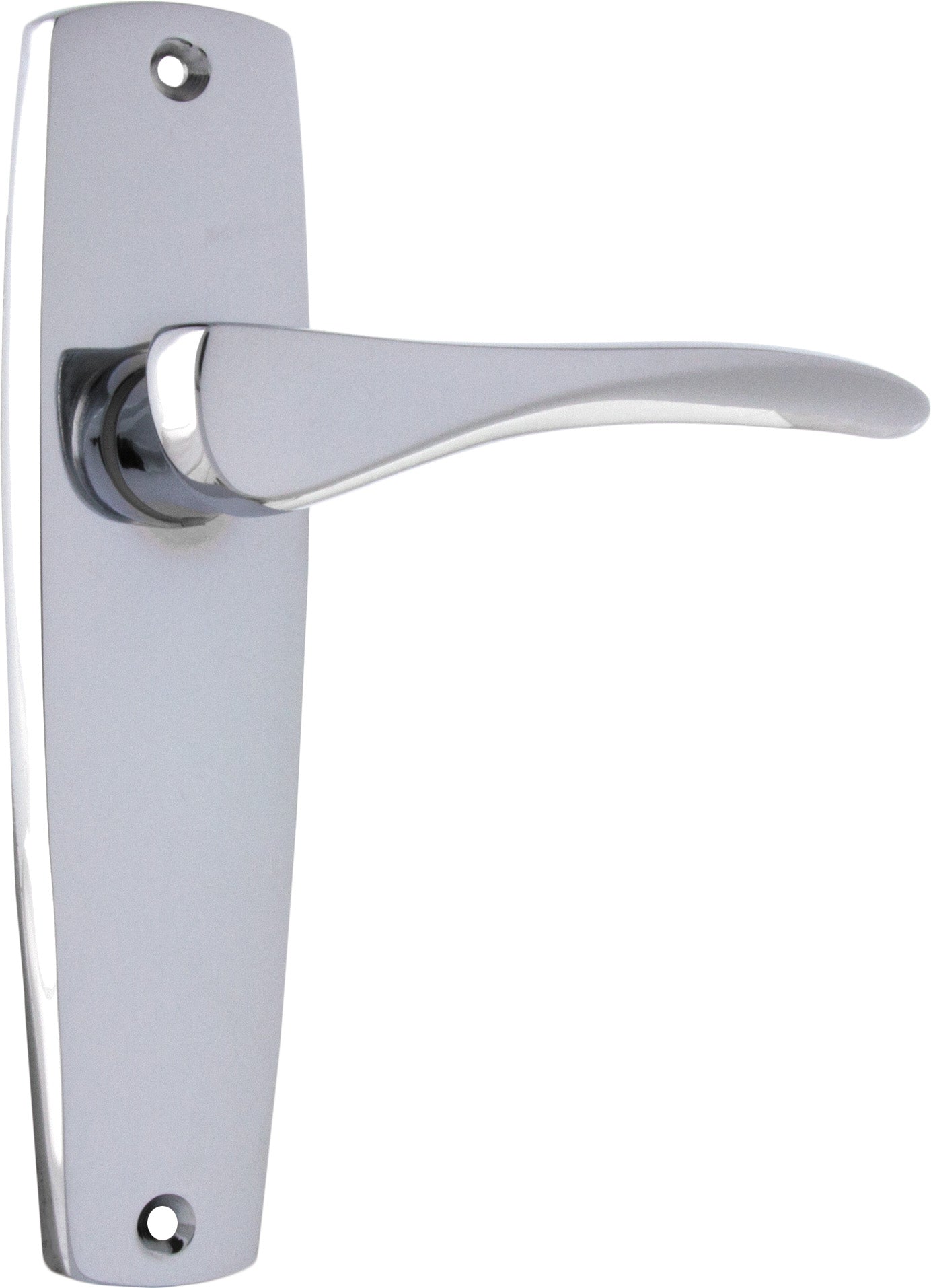 Mid-Century Lever - Long Backplate Chrome Plated / Latch | Passage