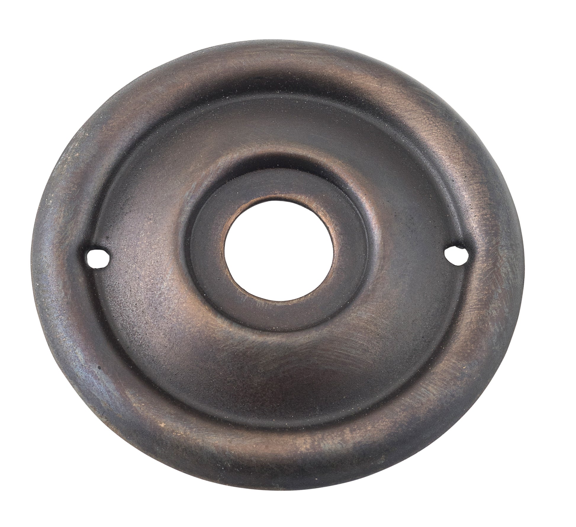 Milled Edge Mortice Knob Backplates Antique Brass / Passage / 52mm