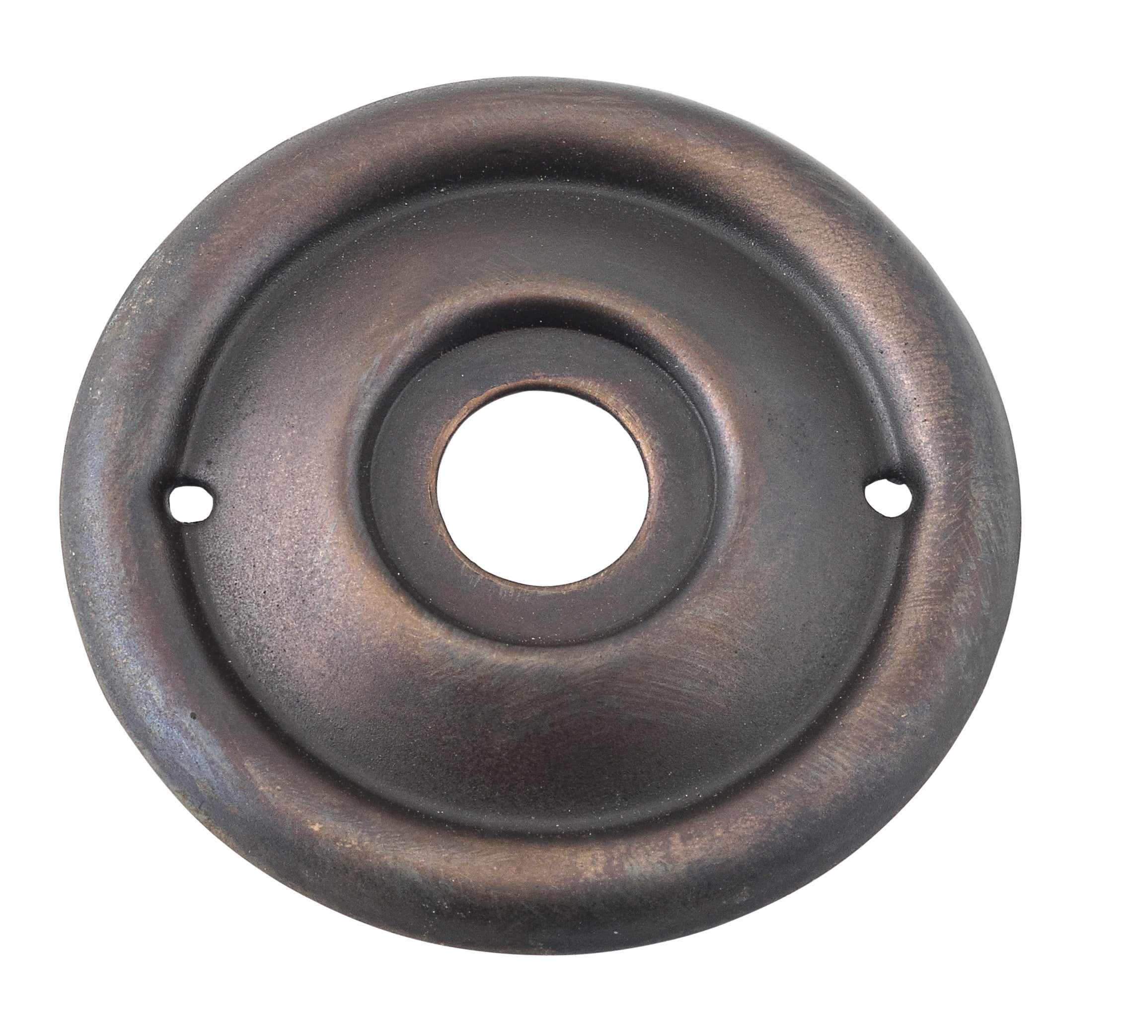 Milled Edge Mortice Knob Backplates Antique Brass / Passage / 52mm