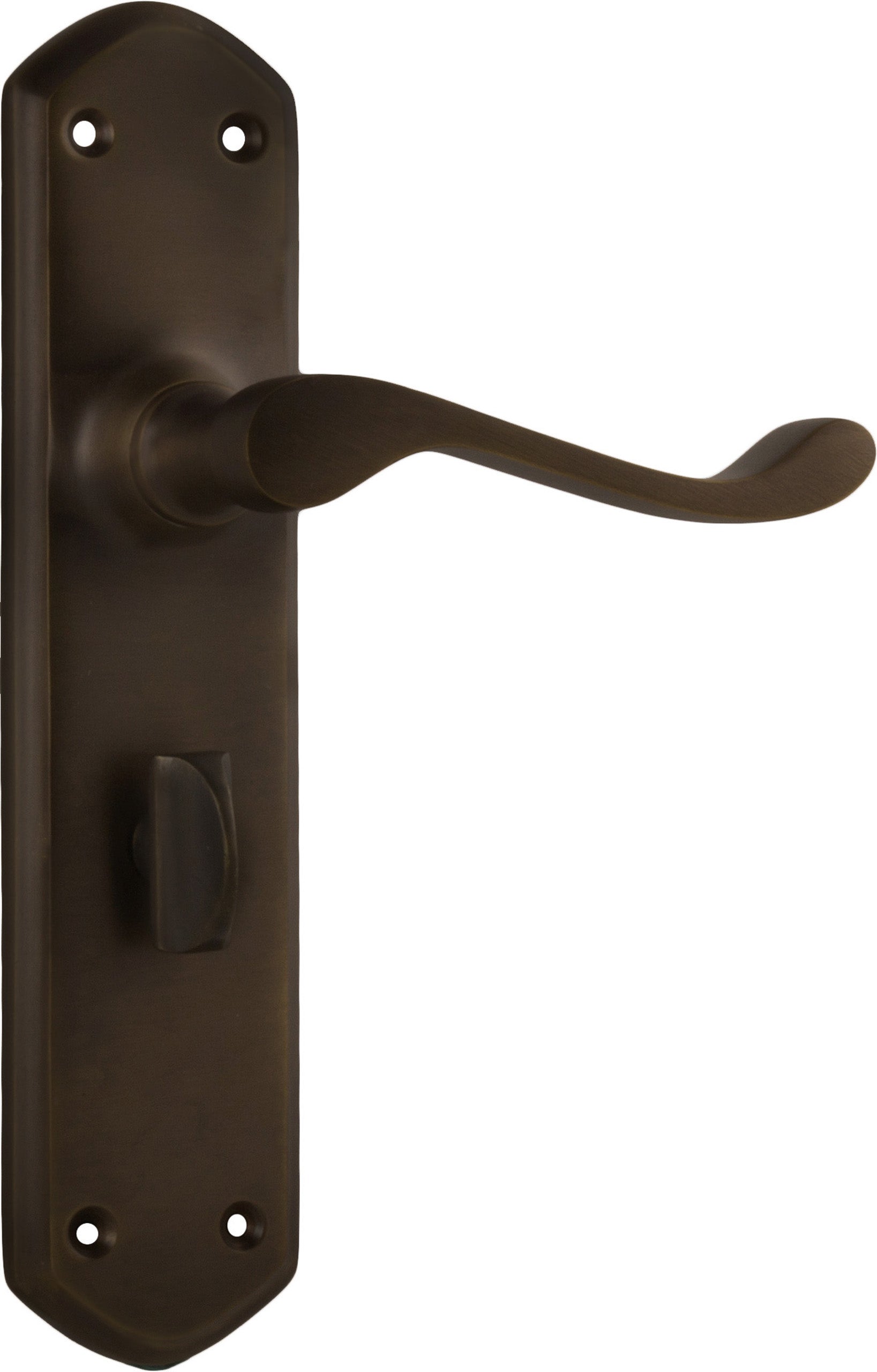 Windsor Lever - Long Backplate Antique Brass / Privacy | Privacy