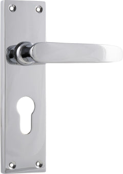 Balmoral Lever - Long Backplate Chrome Plated / Euro | Entrance
