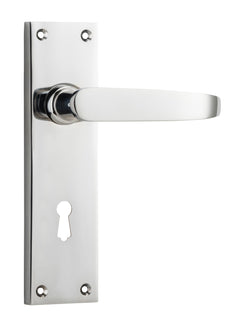Balmoral Lever - Long Backplate Chrome Plated / Lock | Lock (Skeleton Key)