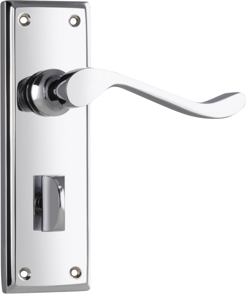 Camden Lever - Long Backplate Chrome Plated / Privacy | Privacy