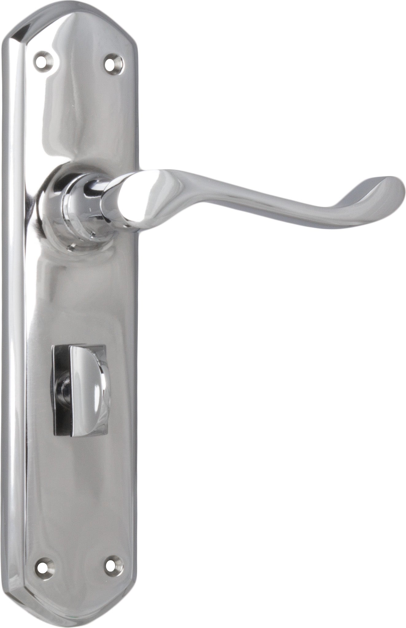 Windsor Lever - Long Backplate Chrome Plated / Privacy | Privacy