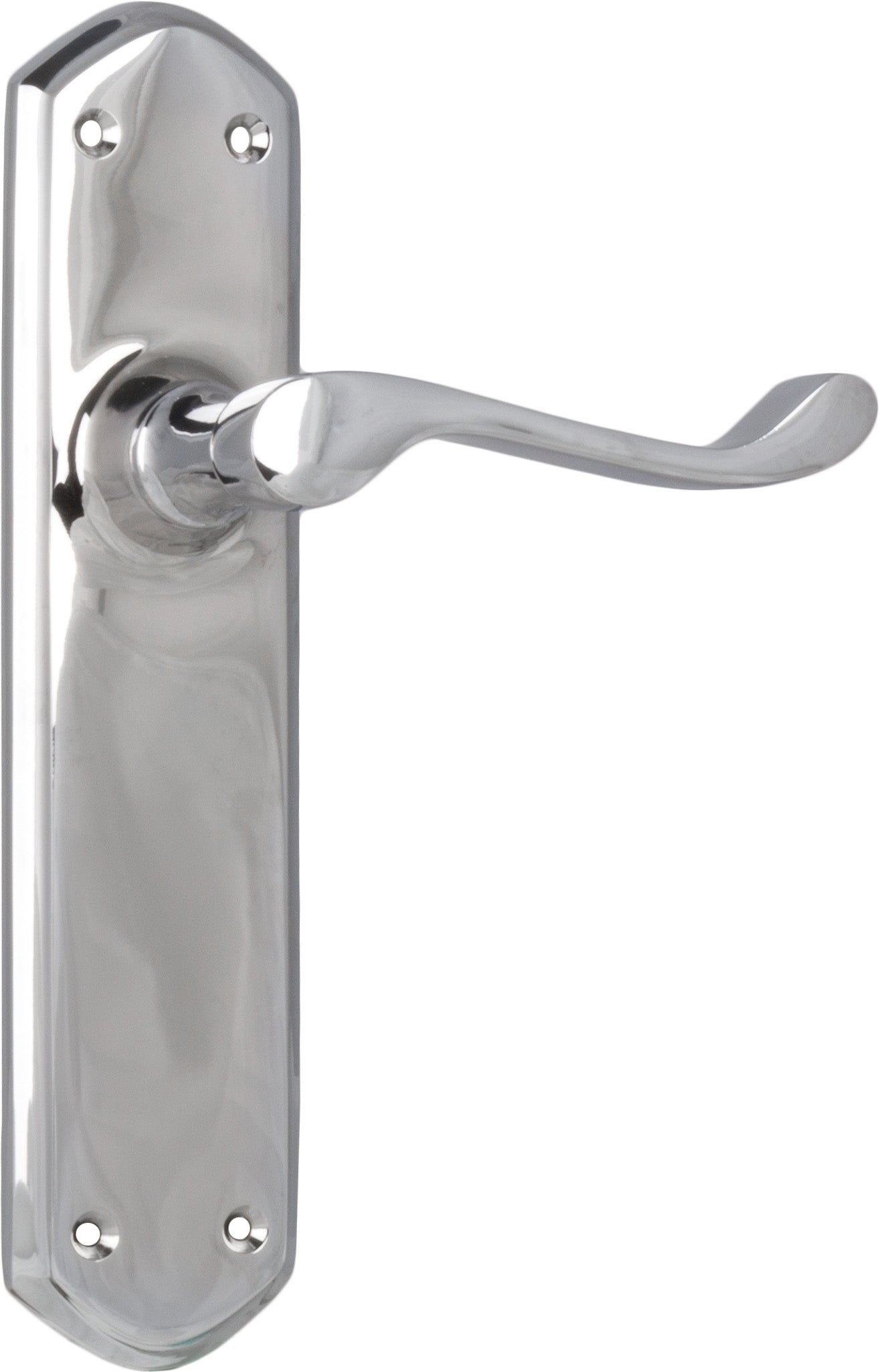 Windsor Lever - Long Backplate Chrome Plated / Latch | Passage