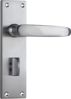 Balmoral Lever - Long Backplate Satin Chrome / Privacy | Privacy