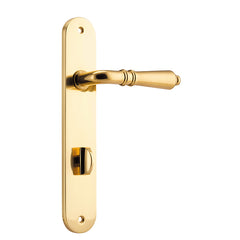 Sarlat Lever - Oval Backplate Polished Brass / Solid Brass
