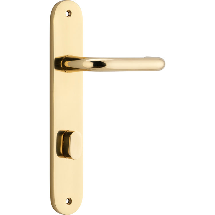 Oslo Lever - Oval Backplate Polished Brass / Solid Brass