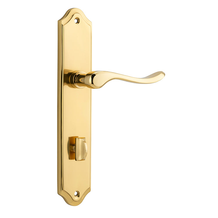 Stirling Lever - Shouldered Backplate Polished Brass / Solid Brass