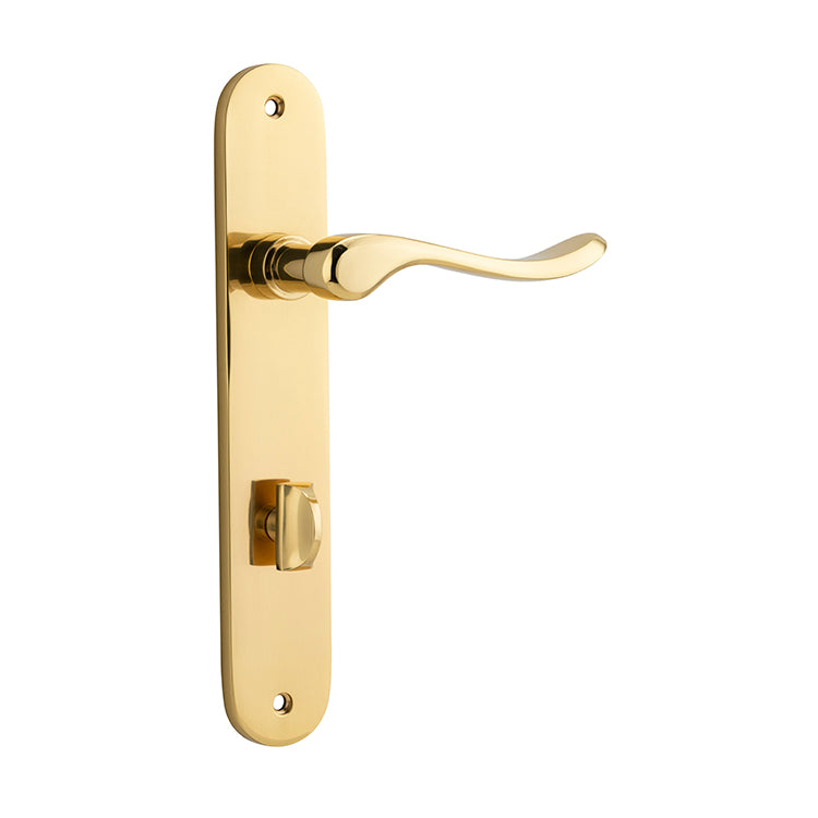 Stirling Lever - Oval Backplate Polished Brass / Solid Brass