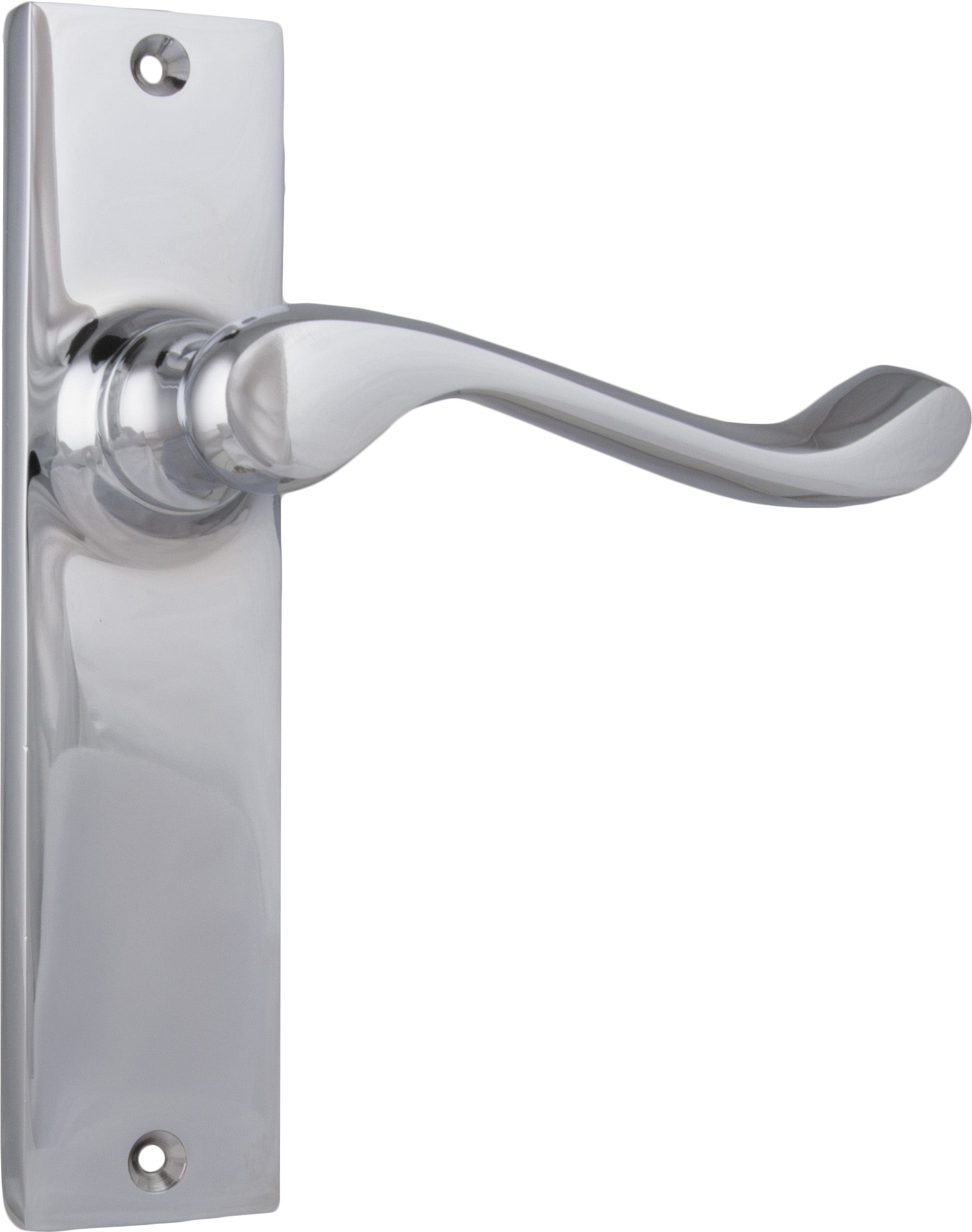Fremantle Lever - Long Backplate Chrome Plated / Latch | Passage
