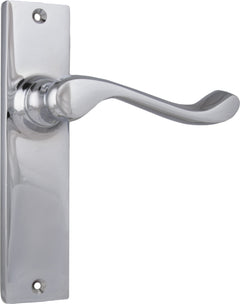 Fremantle Lever - Long Backplate Chrome Plated / Latch | Passage