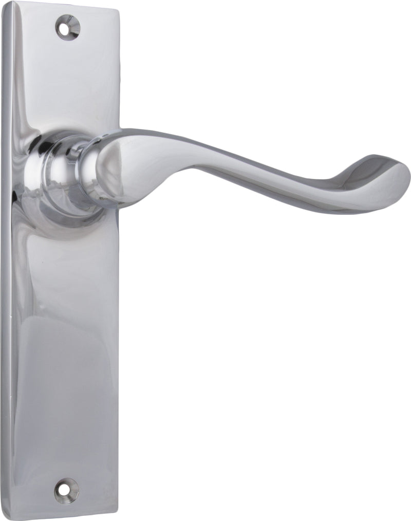 Fremantle Lever - Long Backplate Chrome Plated / Latch | Passage