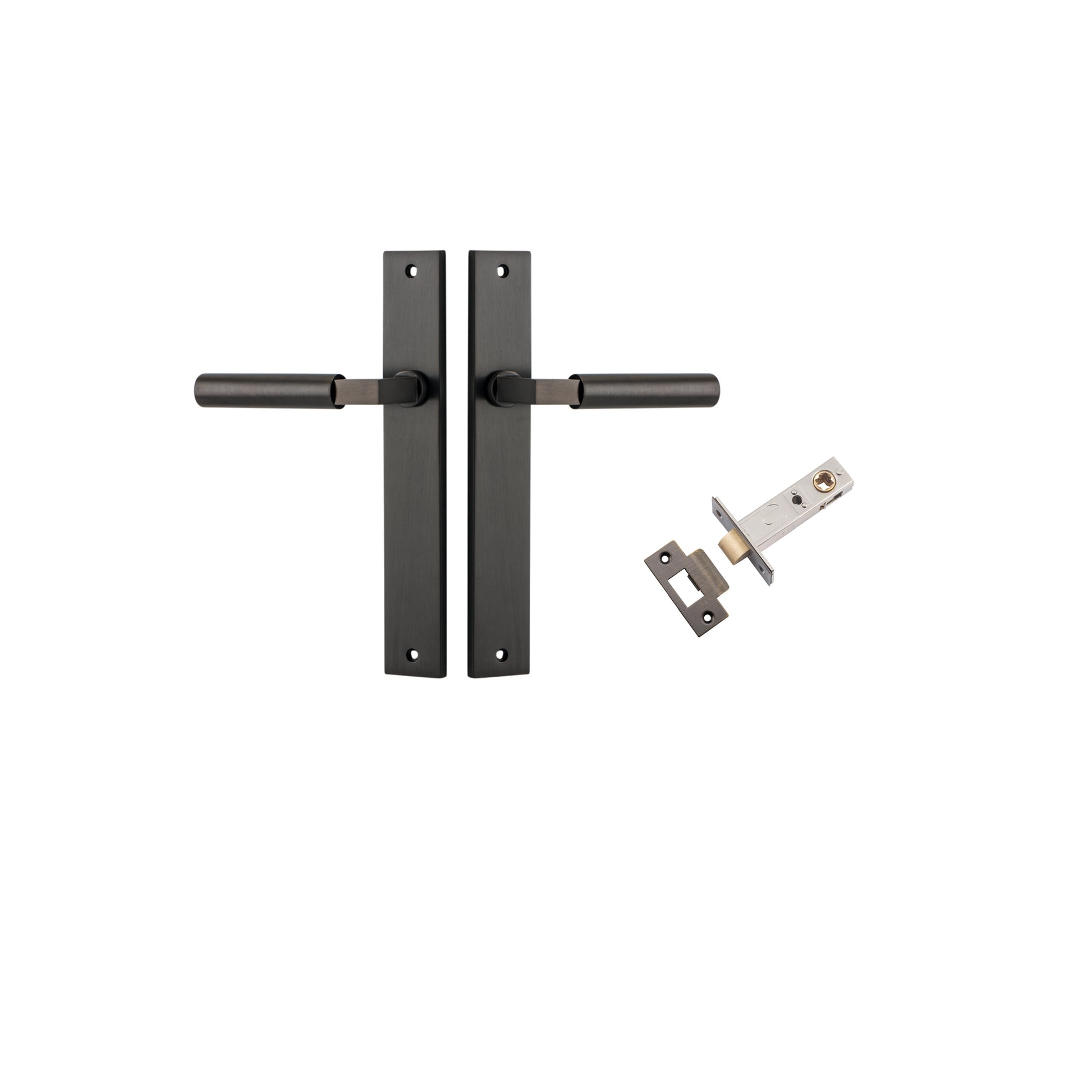 Berlin Lever - Rectangular Backplate Passage Kit Antique Brass / Solid Brass