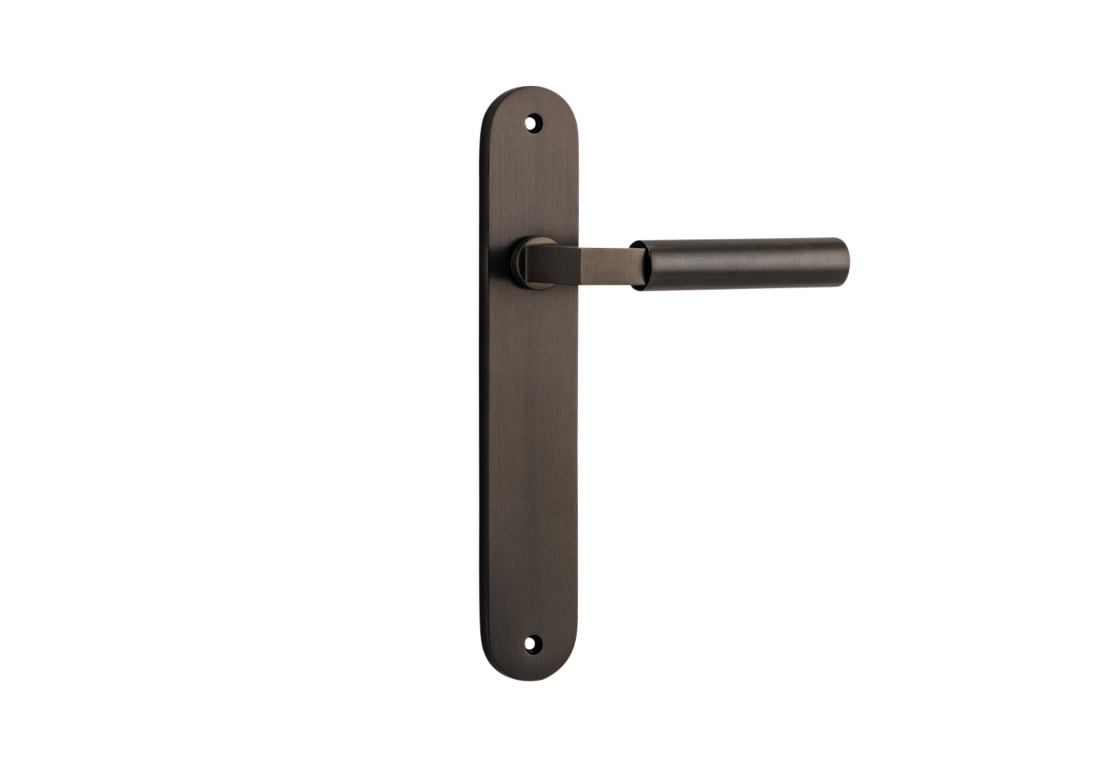 Berlin Lever - Oval Backplate Antique Brass