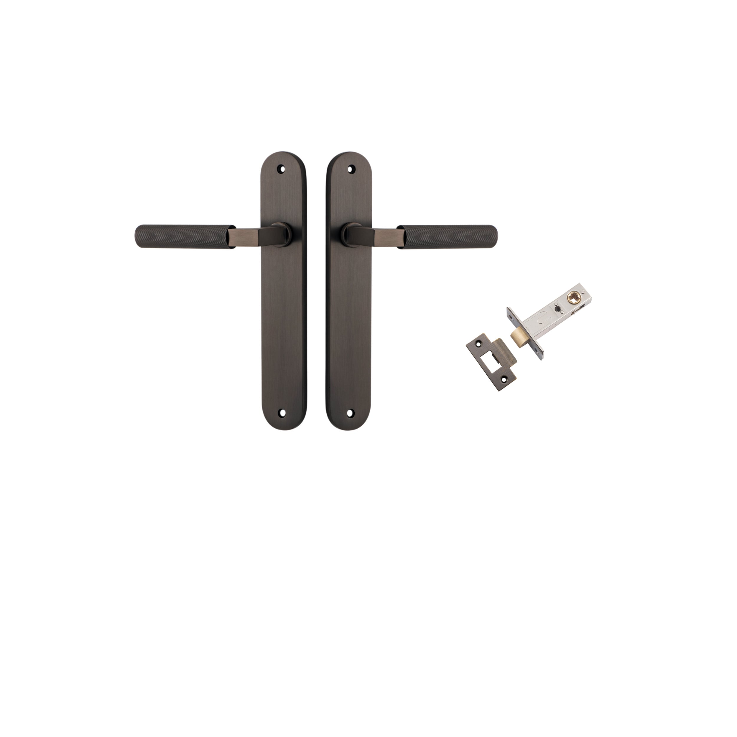 Brunswick Lever - Oval Backplate Passage Kit