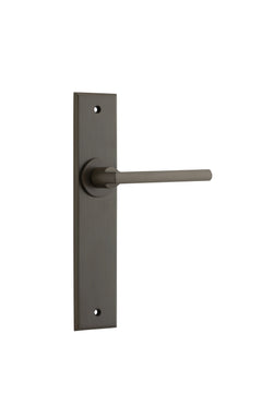 Baltimore Lever - Chamfered Backplate Antique Brass