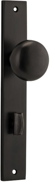 Cambridge Knob - Rectangular Backplate