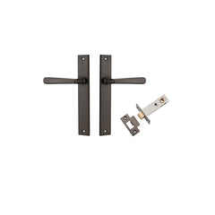 Copenhagen Lever - Rectangular Backplate Passage Kit Antique Brass / Solid Brass