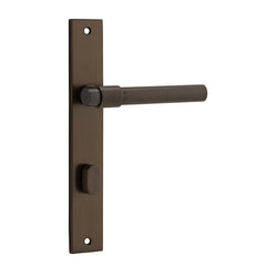Helsinki Lever - Rectangular Backplate Antique Brass / Solid Brass