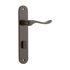Stirling Lever - Oval Backplate Antique Brass / Solid Brass