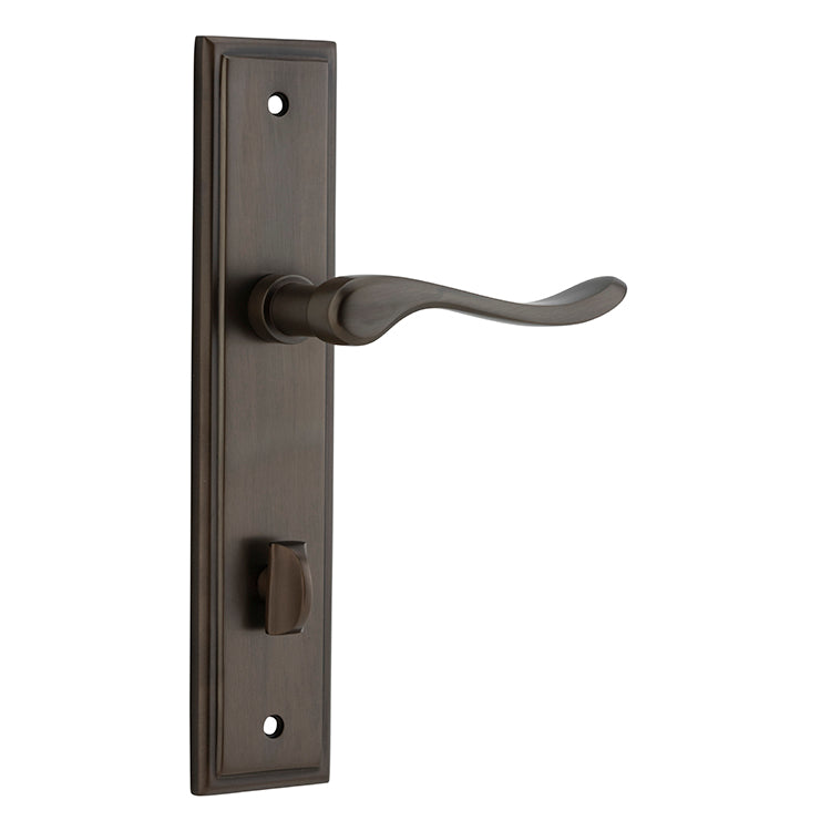 Stirling Lever - Stepped Backplate Antique Brass / Solid Brass