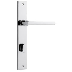 Baltimore Lever - Rectangular Backplate Chrome Plated / Solid Brass