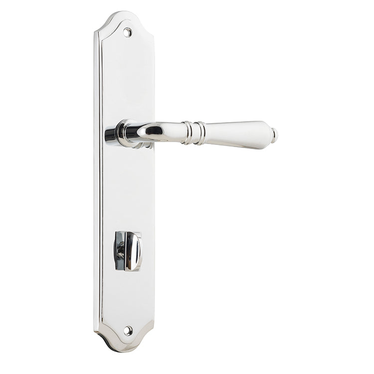 Sarlat Lever - Shouldered Backplate Chrome Plated / Solid Brass