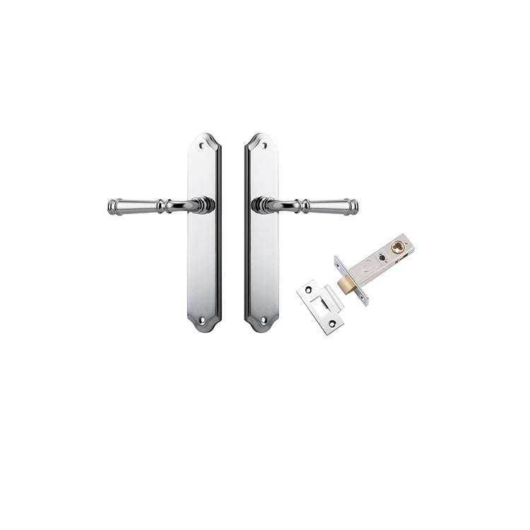 Verona Lever - Shouldered Backplate Passage Kit Chrome Plated / Solid Brass