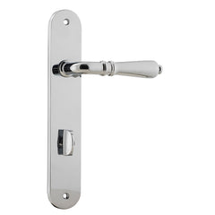 Sarlat Lever - Oval Backplate Chrome Plated / Solid Brass
