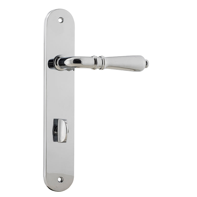 Sarlat Lever - Oval Backplate Chrome Plated / Solid Brass