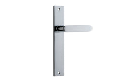 Bronte Lever - Rectangular Backplate Chrome Plated