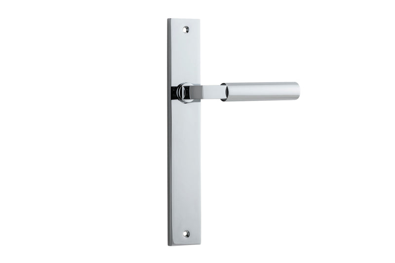 Berlin Lever - Rectangular Backplate Chrome Plated