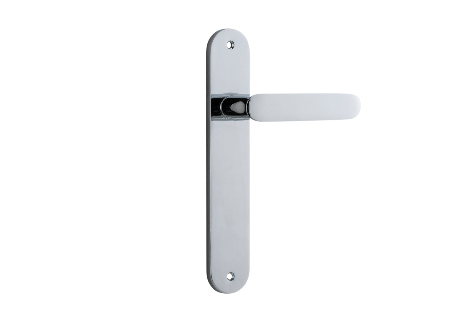 Bronte Lever - Oval Backplate Chrome Plated