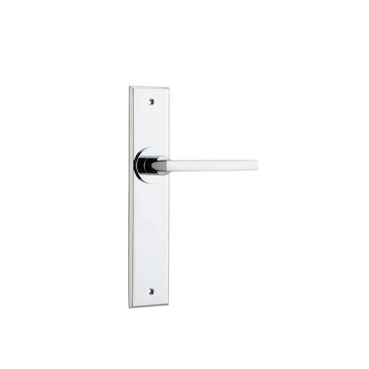 Baltimore Lever - Chamfered Backplate Chrome Plated