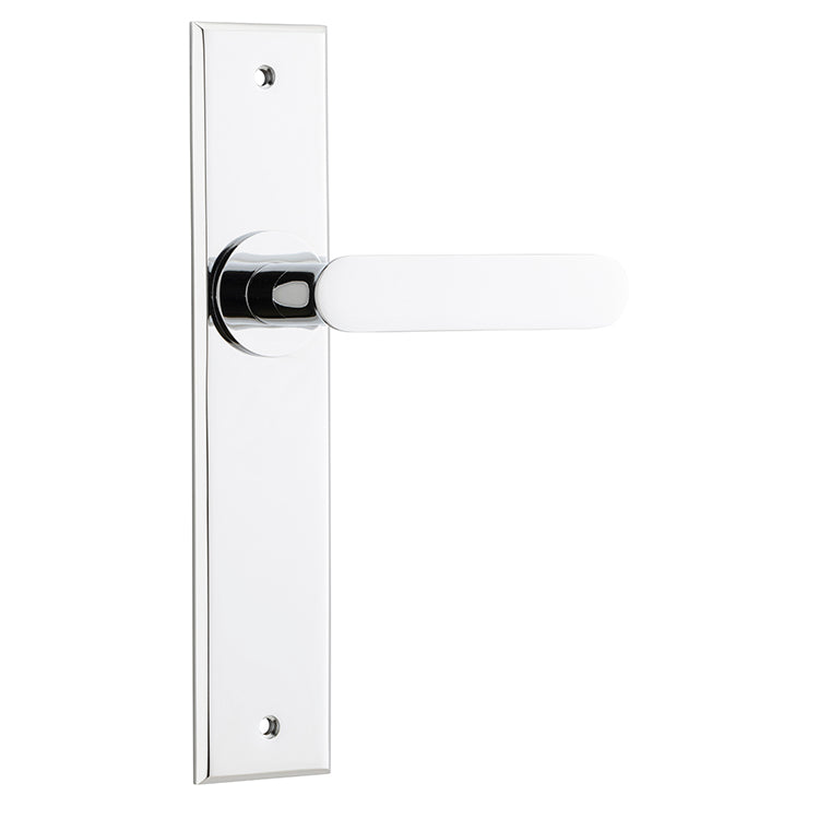 Bronte Lever - Chamfered Backplate Chrome Plated / Brass