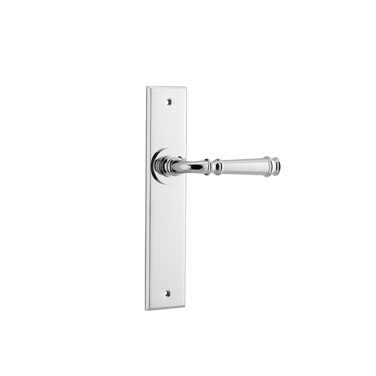 Verona Lever - Chamfered Backplate Chrome Plated