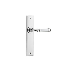Verona Lever - Chamfered Backplate Chrome Plated