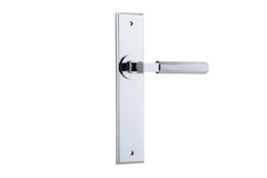 Brunswick Lever - Chamfered Backplate Chrome Plated