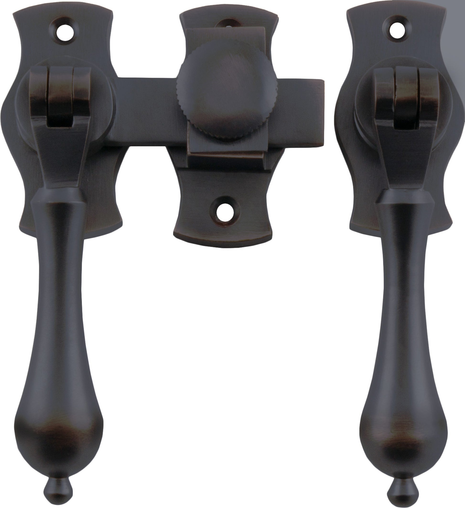 Teardrop French Door Fastener Antique Copper