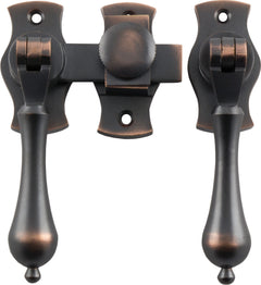 Teardrop French Door Fastener Antique Copper