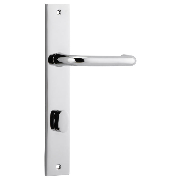Oslo Lever - Rectangular Backplate Chrome Plated / Solid Brass